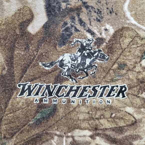 Code 5 Men Shirt Large Camo Mossy Oak Winchester Ammunition Short Sleeve‎ Tee - Picture 4 of 9